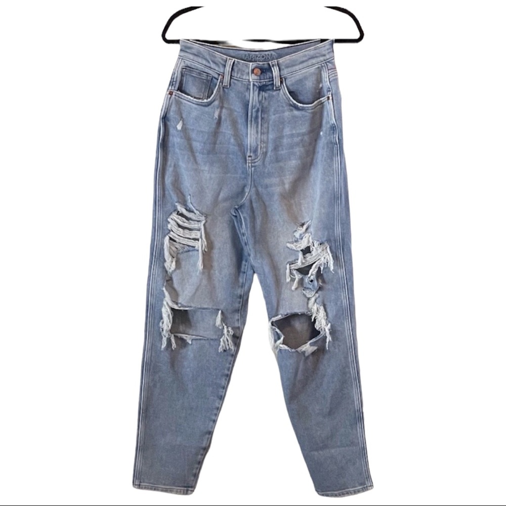 Arizona High waisted ripped jeans- 7